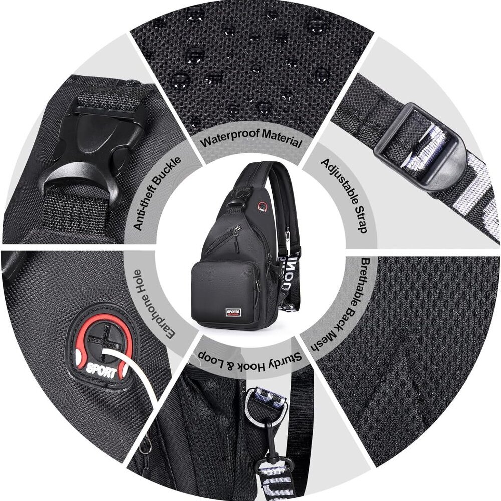 Versatile Convertible Sling Backpack For Men & Wo… - image 6